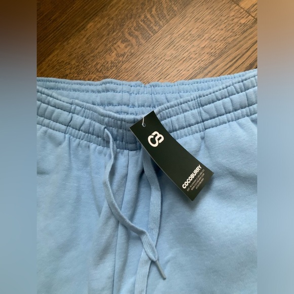 COCOBURRY Men’s Drawstring Jogging Casual Shorts Sky Blue BRAND NEW Size Medium - Picture 5 of 8